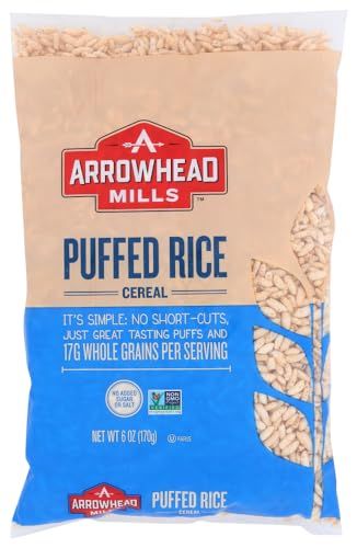 Arrowhead Mills Puffed Rice Cereal, 6 oz Bag (Pack of 3)