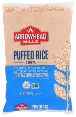 Arrowhead Mills Puffed Rice Cereal, 6 oz Bag (Pack of 3)