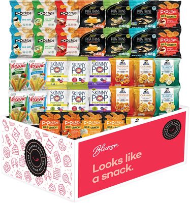 Snacks Variety Pack for Adults - Snack Box Care Package Gift Box - Bulk Healthy Snack Bag Assortment (34 pack)