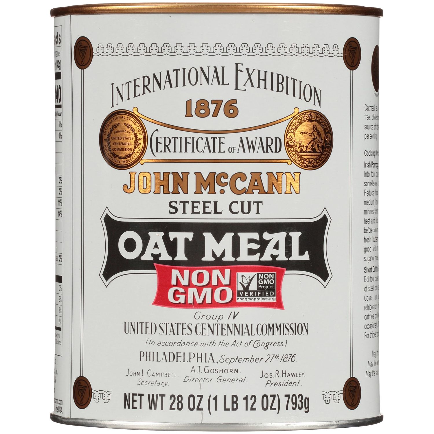McCann&#39;s Irish Oatmeal, Traditional Steel Cut Oats, 28 Ounce (Pack of 12)
