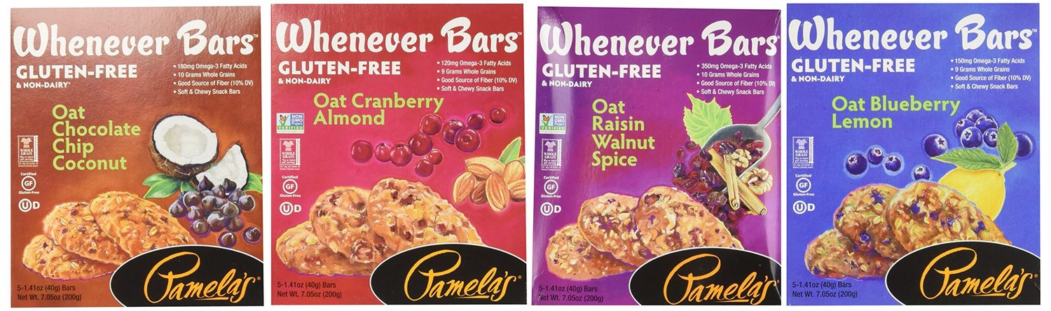 Pamela&#39;s Products Gluten Free Whenever Bar Variety Pack