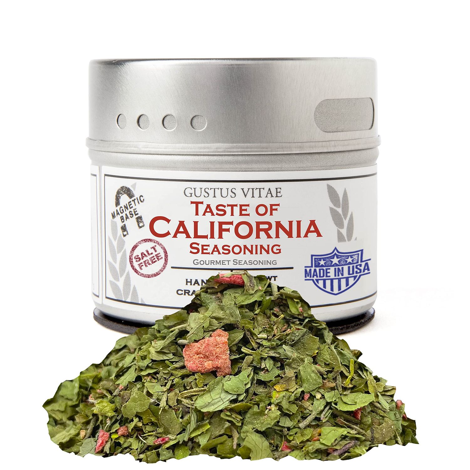 Gustus Vitae - Taste of California - Authentic Artisanal Spice Blend - Gourmet Seasoning - Non GMO - All Natural - Sustainably Sourced - Small Batch - Hand Packed