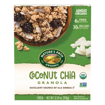 Nature&#39;s Path Organic Coconut Chia Granola, 12.34 oz (Pack of 1), Non-GMO