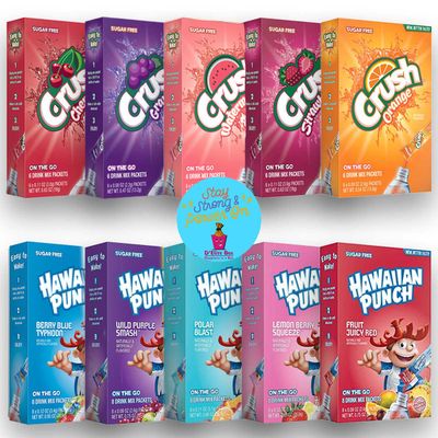 D&#39;Elite Box Assorted Crush Powder Drink - Drink Mix 10 box total