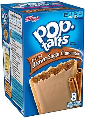 Kellogg&#39;s Frosted Brown Sugar Pop Tarts, Cinnamon, 14 oz (package of 2 Boxes)