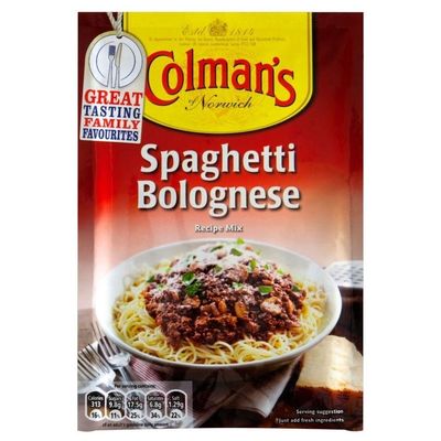 Colman&#39;s Spaghetti Bolognese Sauce Mix (44g) - Pack of 6