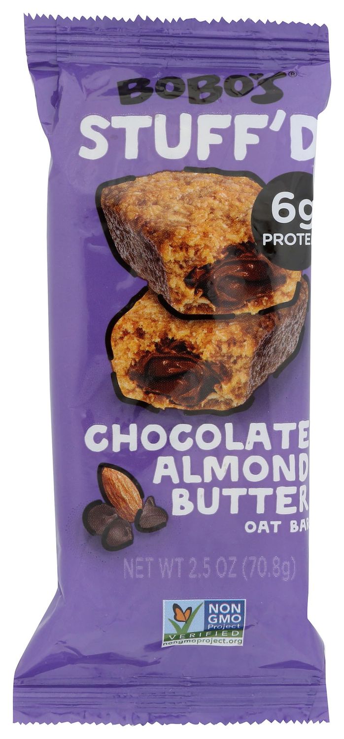 Bobo&#39;s Stuffed Chocolate Almond Butter Oat Bars, Gluten Free, 2.5 Ounces (Pack Of 12)