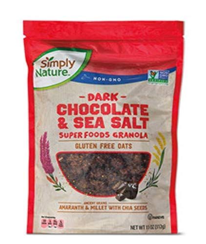 Simply Nature Dark chocolate and sea salt superfoods granola gluten free oats-set of 2