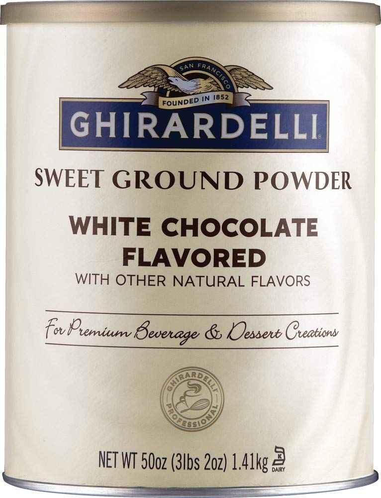 Ghirardelli Sweet Ground White Chocolate Flavor Powder, 3.12 lbs.