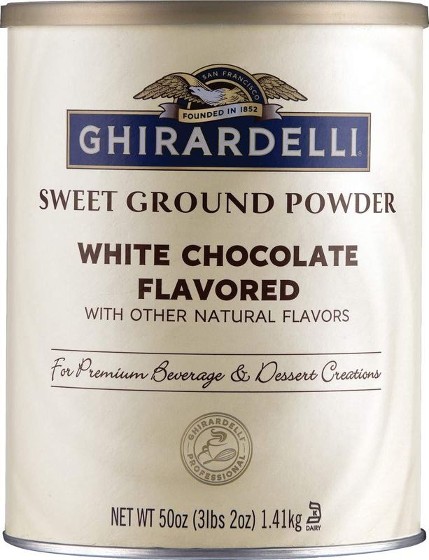 Ghirardelli Sweet Ground White Chocolate Flavor Powder, 3.12 lbs.