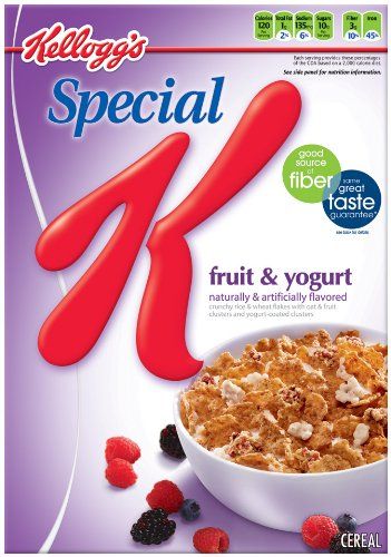 Special K Cereal, Fruit &amp; Yogurt, 12.8-Ounce Boxes (Pack of 3)