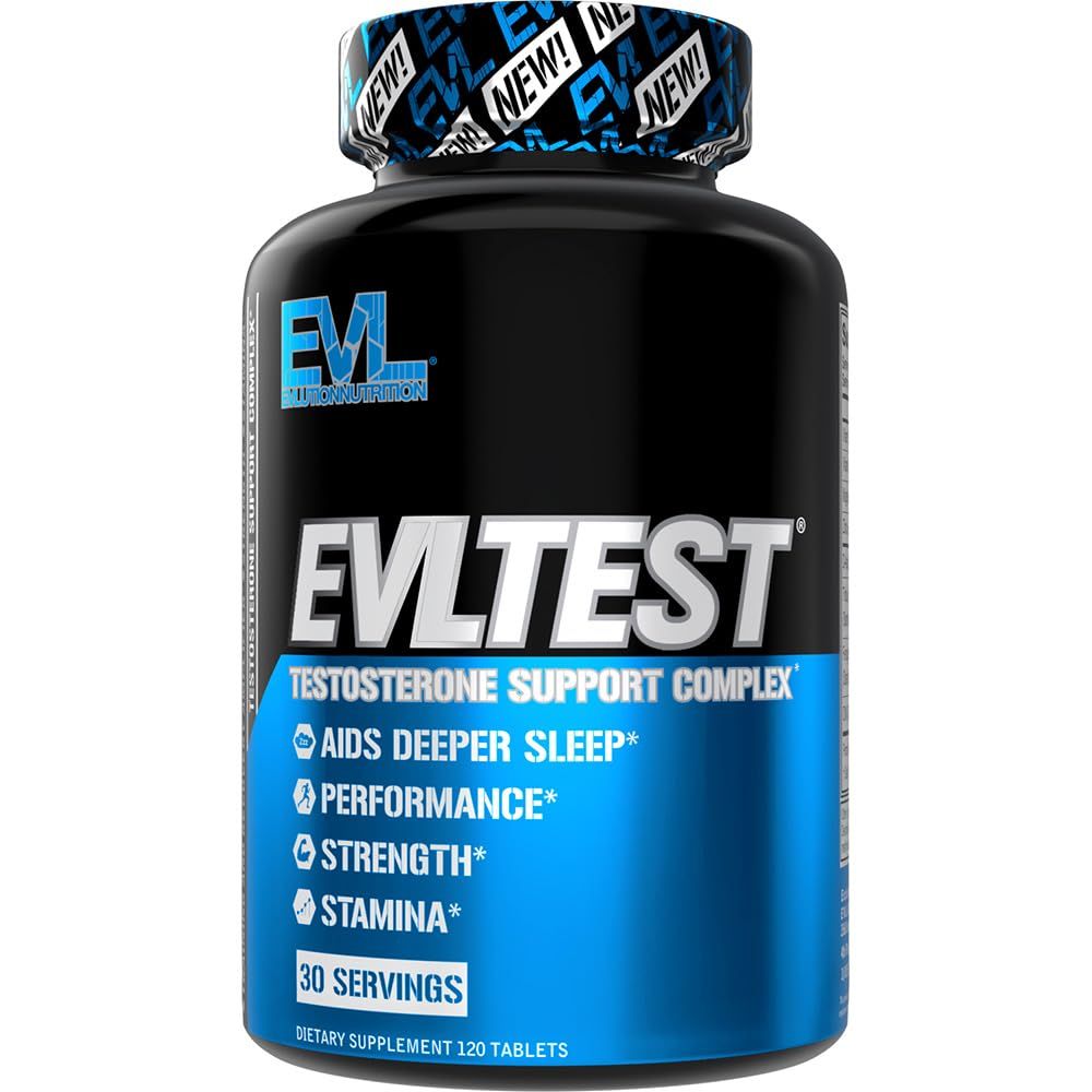 EVL Complete Testosterone Booster for Men - Post Workout Recovery Testosterone Supplement for Men with DIM Plus D Aspartic Acid and Tribulus - EVLTest Estrogen Blocker for Men Post Workout Supplement