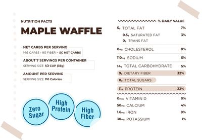 Catalina Crunch Maple Waffle Cereal | Low Carb, Sugar Free, Gluten Free | Vegan, Plant Based Protein | Breakfast Protein Cereals | Keto Friendly Food