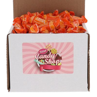 SECRET CANDY SHOP Tootsie Fruit Chews Candy Bulk in Box (Individually Wrapped) (Orange, 1lb)