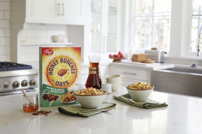 Honey Bunches of Oats Maple Pecan, Heart Healthy, Low Fat Cereal, made with Whole Grains, 12 Ounce
