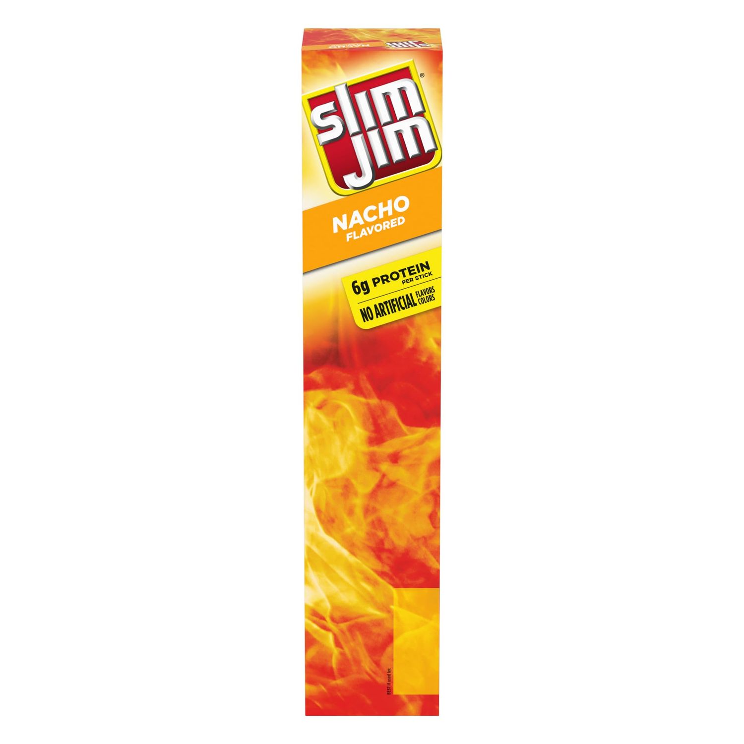 Slim Jim Giant Smoked Meat Sticks, Nacho Flavor, 6g Protein Per Stick, Great Stocking Stuffer, 0.97 oz. (24 Count)