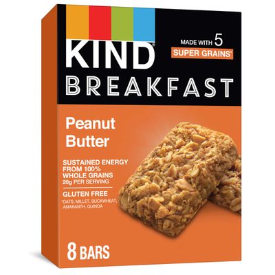 KIND Breakfast Bars, Peanut Butter, Healthy Snacks, Gluten Free, 32 Count