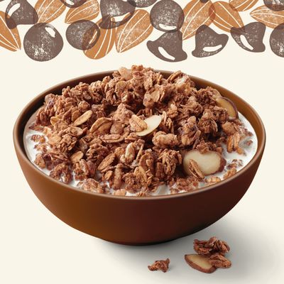 Cascadian Farm Organic Granola, Dark Chocolate Almond Cereal, Resealable Pouch, 11 oz.