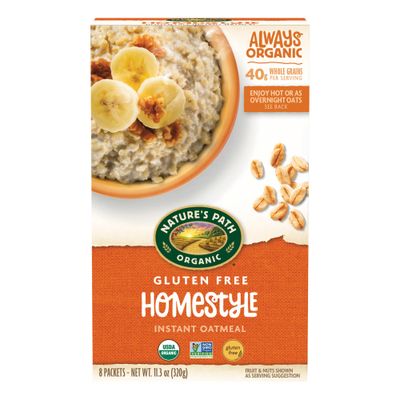 Nature&#39;s Path Organic Homestyle Oatmeal, 11.3 oz (Pack of 1), Gluten Free, Non-GMO