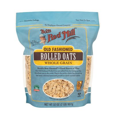 Bob&#39;s Red Mill Resealable Old Fashioned Regular Rolled Oats, 32 Ounce (Pack of 4)