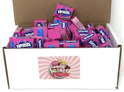 SECRET CANDY SHOP Nerds Mini Candy Bulk 50 Mini Boxes Strawberry