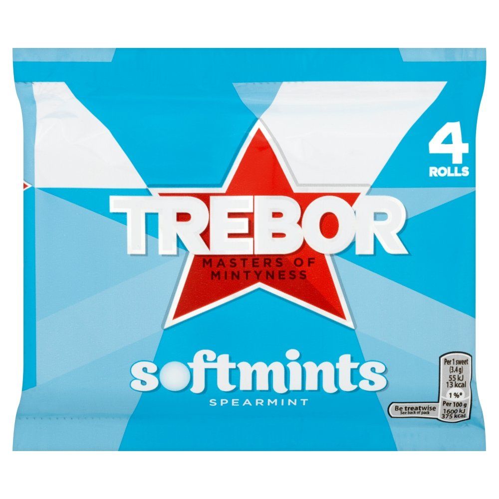 Trebor Softmints Spearmint (4 per pack - 179g)
