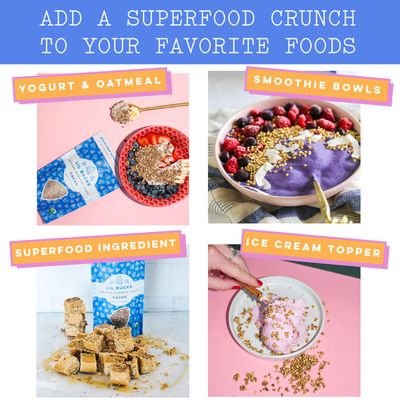 Lil Bucks Paleo Cereal - Sprouted Buckwheat Groats, Gluten Free Granola (CACAO, 6 Pack)