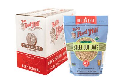 Bob&#39;s Red Mill Gluten Free Organic Steel Cut Oats, 24-ounce (Pack of 4)