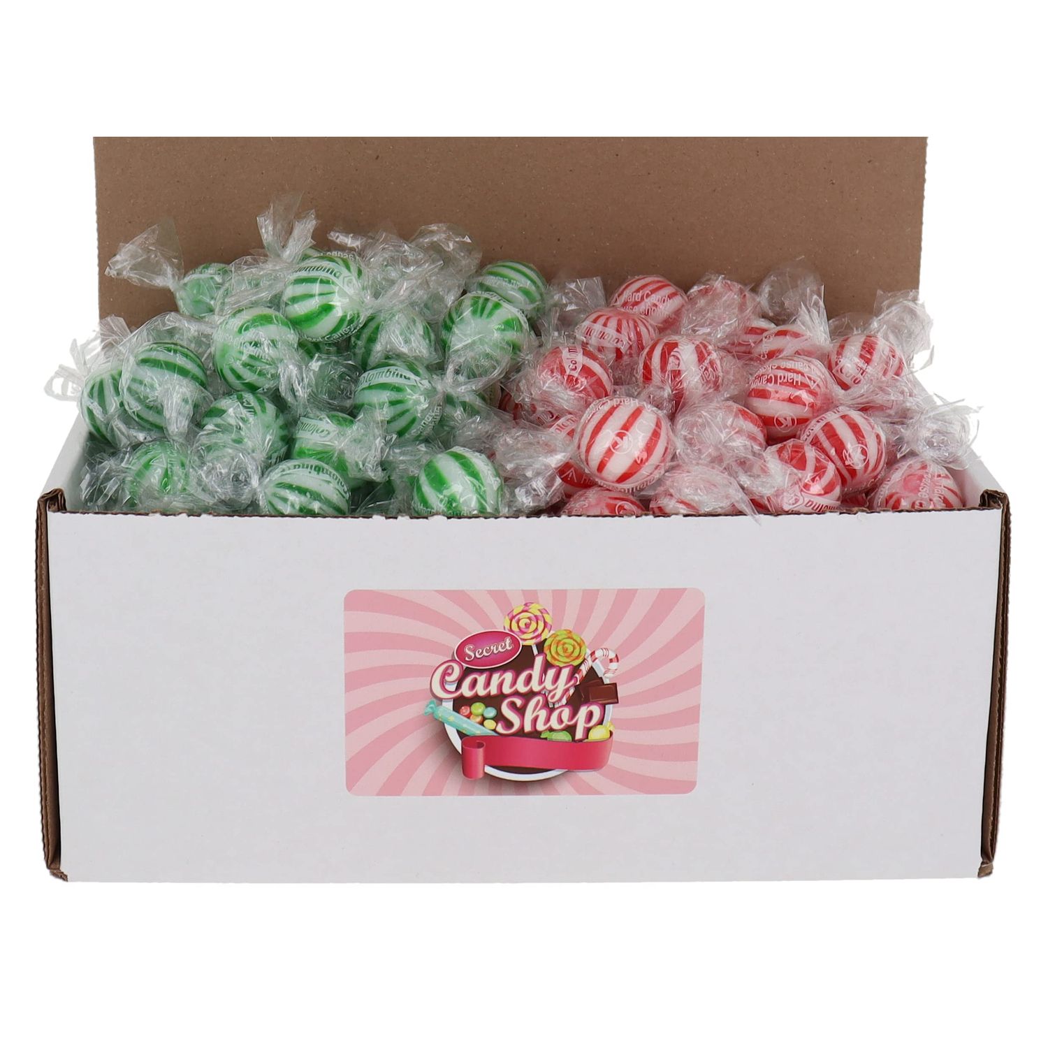SECRET CANDY SHOP Colombina Jumbo Mint Balls Candy in Box, 2lb (Individually Wrapped) (Peppermint &amp; Spearmint) (2lb)