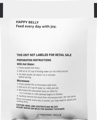 Amazon Brand - Happy Belly Instant Oatmeal, Apple &amp; Cinnamon, Maple &amp; Brown Sugar, 30.33 oz, 1.51 ounce (Pack of 20)