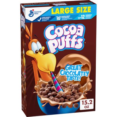 Cocoa Puffs, Chocolate Breakfast Cereal with Whole Grains, 15.2 oz