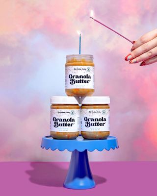 KWEEN Oat Haus Birthday Cake Granola Butter | Peanut-free, Almond (Tree-Nut) Free, &amp; School-Safe (Top 8 Allergen Free) | Edible Cookie Dough Alternative
