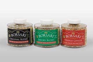 Borsari Seasoned Salt Gift Set - Multi-Use All Purpose Savory, Orange Ginger, and Original Seasonings - Gourmet Sea Salt Blends With Herbs and Spices - Gluten Free - Set of 3, 4 oz Shaker Bottles