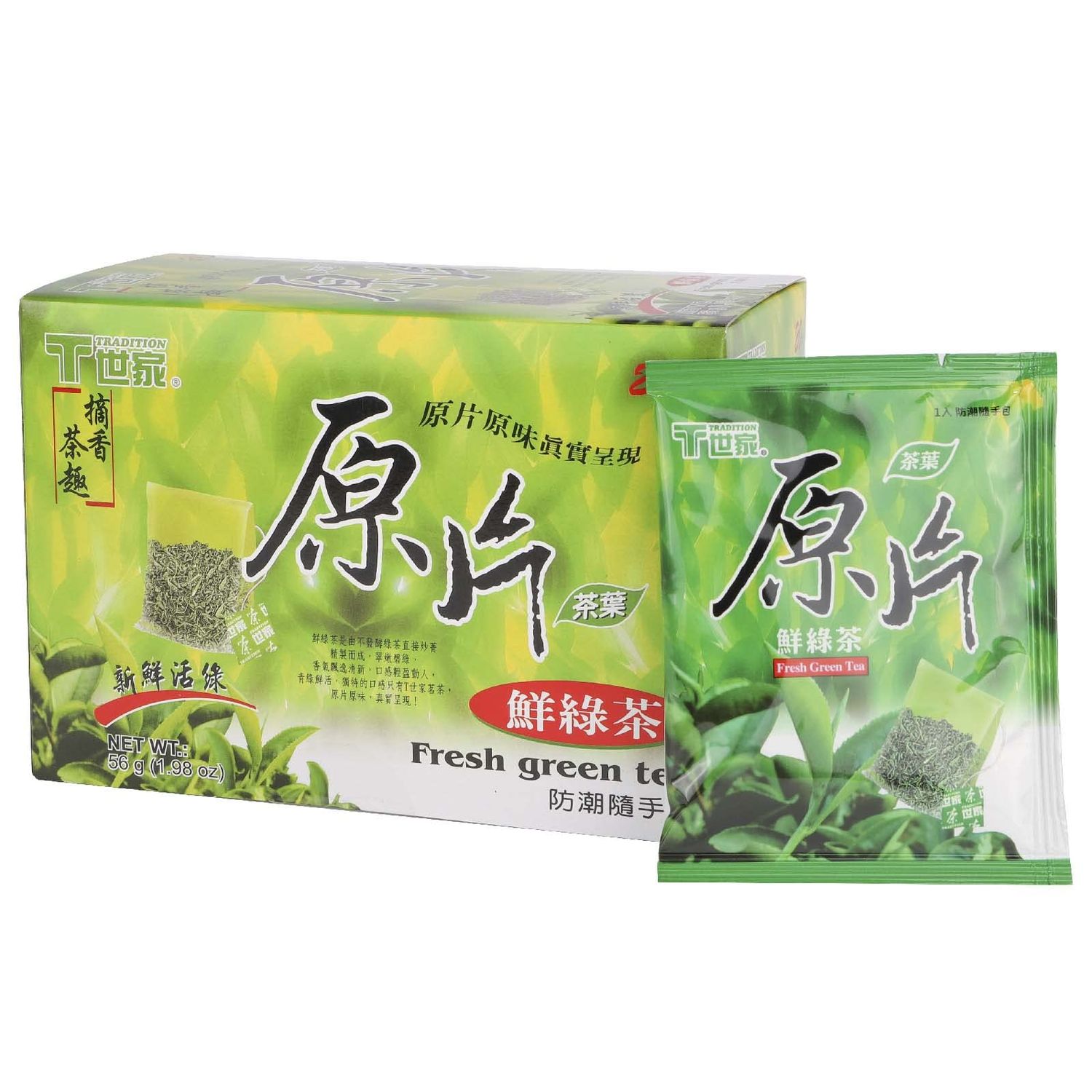 T TRADITION Fresh Green Tea 20 Packs