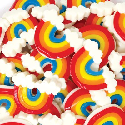 Rainbow Gummies - Bulk 38 Pk Individually Wrapped Gummy Candy - Rainbow Party Favors for Rainbow Birthday, Unicorn Party, Unicorn Birthday, Unicorn Baby Shower - Party Candy for Goodie Bag Filler
