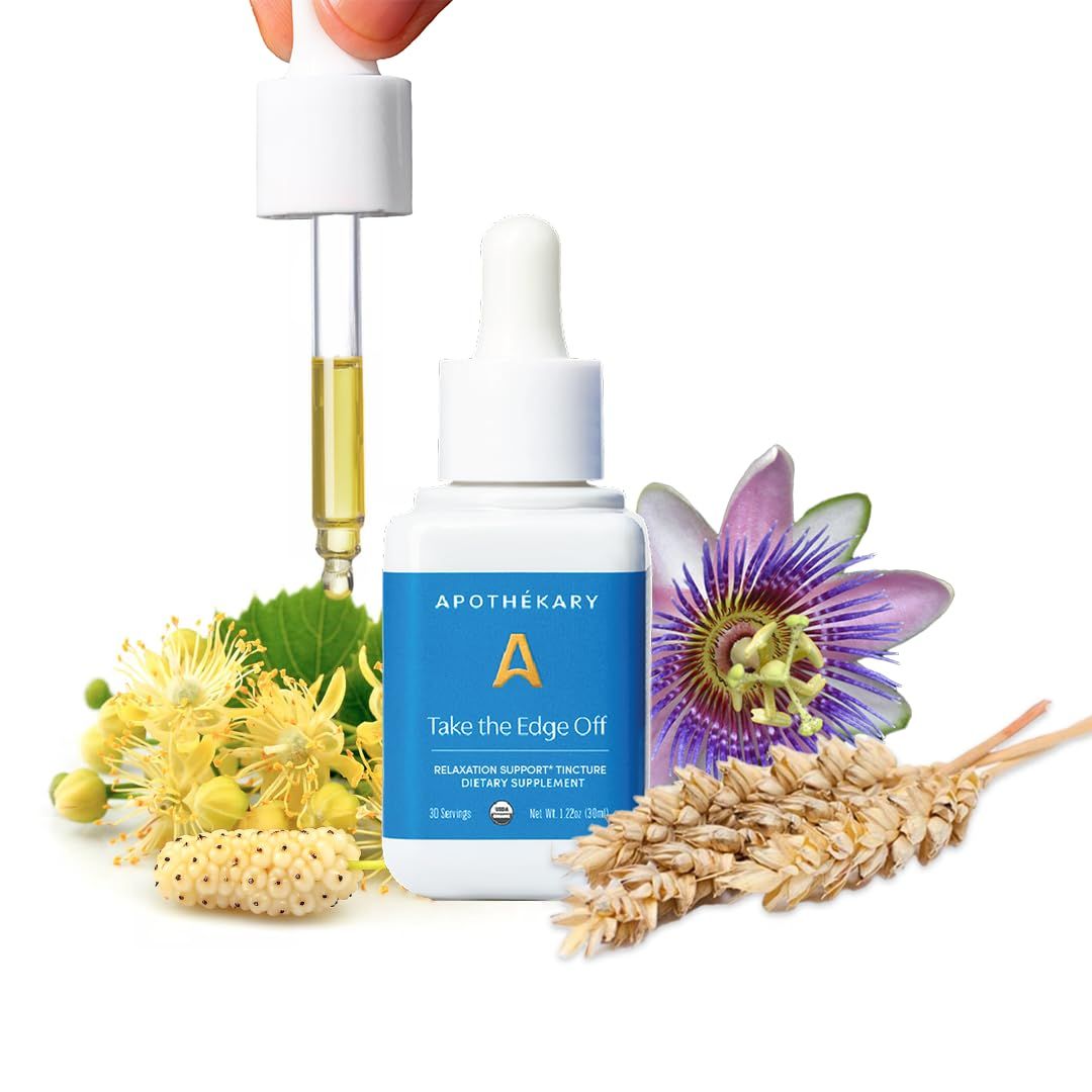 Apothkary Take The Edge Off White Wine-Inspired- Herbal Supplement, Sugar Free, Gluten Free, Vegan, 30 Servings - 1.22oz