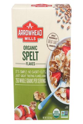 Arrowhead Mills Organic Spelt Flakes Cereal, 12 Ounce (Pack of 12)