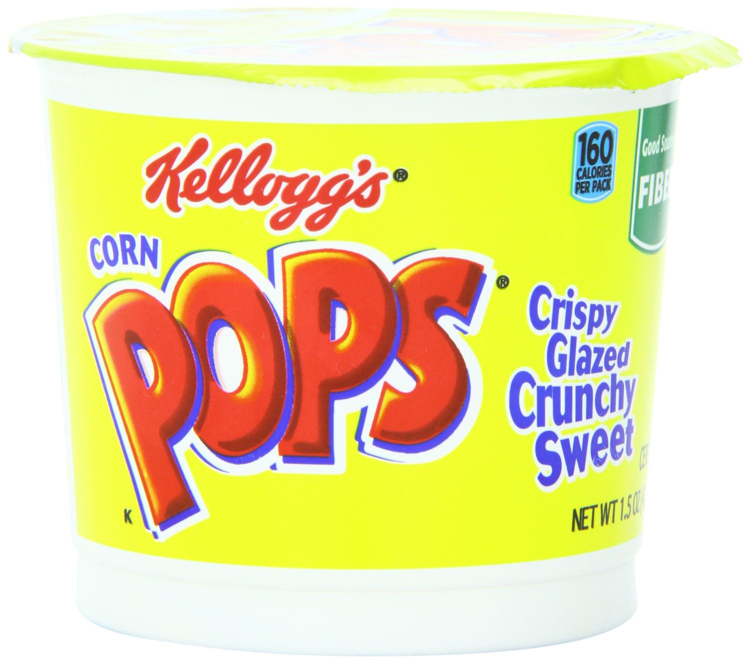Kellogg&#39;s Corn Pops Breakfast Cereal, 1.5 Ounce Single Serve Cup, 6 Cups Total