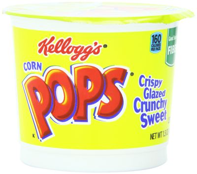 Kellogg&#39;s Corn Pops Breakfast Cereal, 1.5 Ounce Single Serve Cup, 6 Cups Total