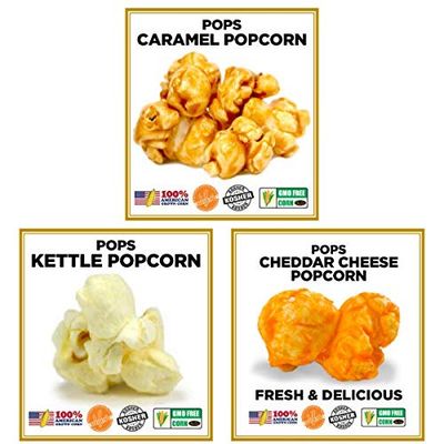 Gourmet Popcorn Gift TinLarge 2 Gallon Caramel Cheese Kettle Corn Unique Gourmet Popcorn Thank you Gift for Women or Man Gift Basket for Coworkers Secretary Nurse or Employee Appreciation Gift Box
