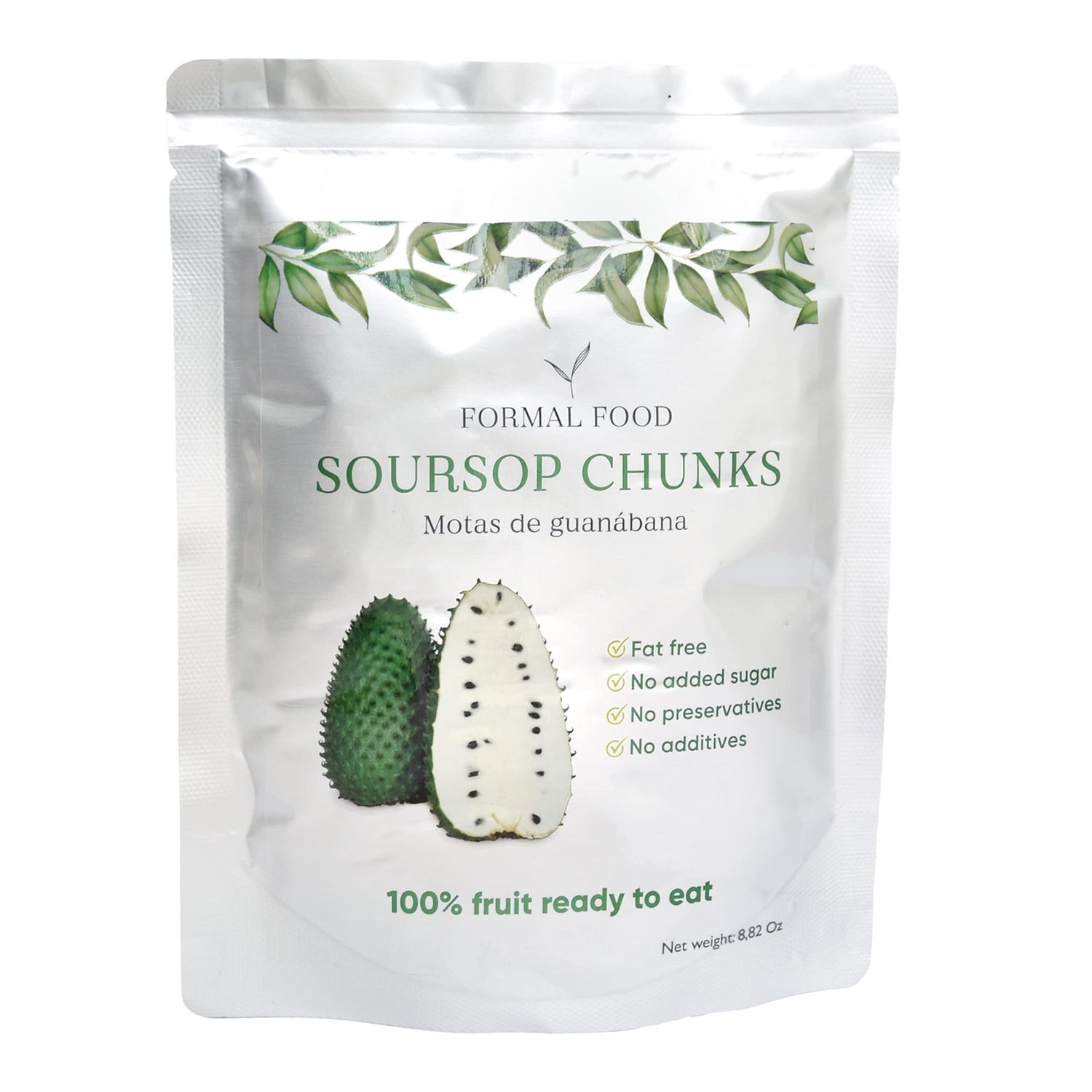 Soursop (Guanabana) Fruit 100% Natural And Real - No Added Sugar, No Preservatives - 8,82 Oz (Soursop Pack of 3)