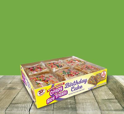 JJ&#39;s Bakery Mashmallow Crispy Rice Treats (Birthday Cake)