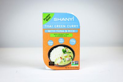 ShanYi Instant Microwave Meals, Thai Green Curry with Tuna and Jasmine Rice 250g/8.8oz, Case of 6