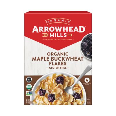 Arrowhead Mills Maple Organic Cereal , Buckwheat Flakes, 10 Ounce (Pack of 6)