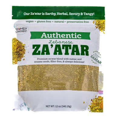 Terranean Herbs &amp; Spices Zaatar Blend: 12 Oz Bulk Bag of Authentic Lebanese Flavor, Pure Ingredients, No Fillers