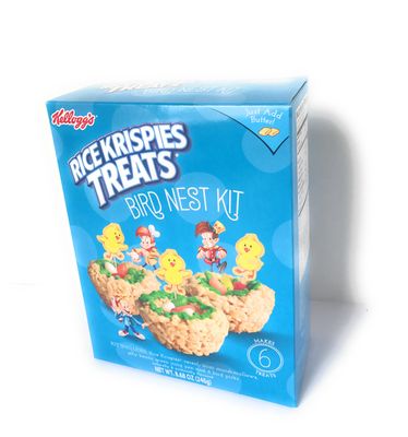 Rice Krispies Treats Bird Nest Kit | Crafty Cooking Kits | Easter Themed Marshmallow Treat Birds Nest | Includes Cereal, Mini Marshmallows, Icing Pen, Jelly Beans, and Decorations