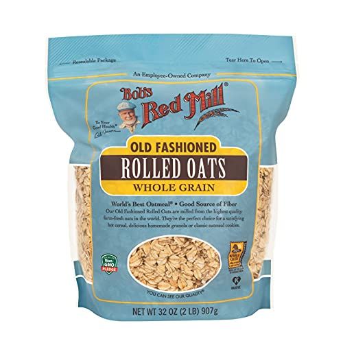 Bob&#39;s Red Mill Old Fashioned Regular Rolled Oats, 32 Ounce (Pack of 4)