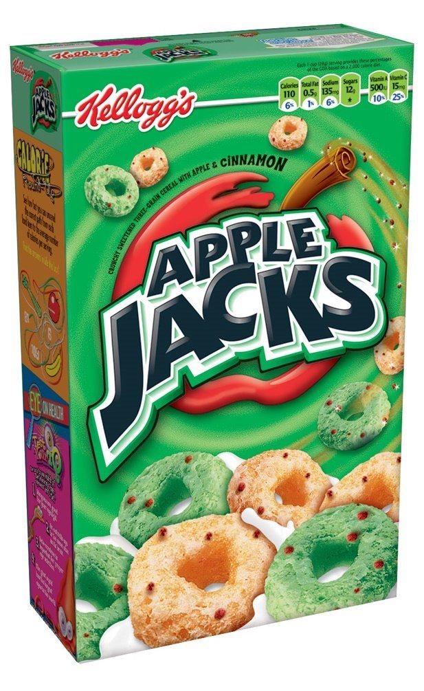 Kellogg&#39;s Apple Jacks Cereal, 8.7 oz Box (Pack of 6)