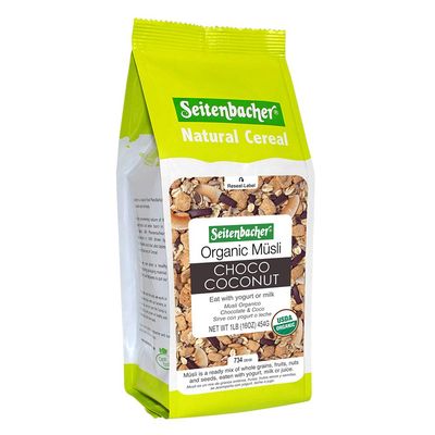 Seitenbacher Organic Muesli Choco Coconut Natural Cereal, 16 Ounce