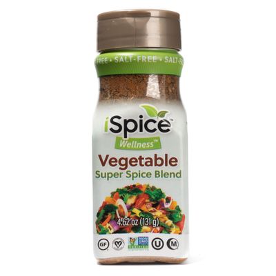 iSpice - Salt-Free | Sugar free | 100% Pure Wellness Vegetable Fat Free Super Spice Blend | All Natural | Ready to use as is | No preparation is necessary